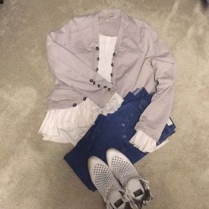 Free People Ruffle Jacket