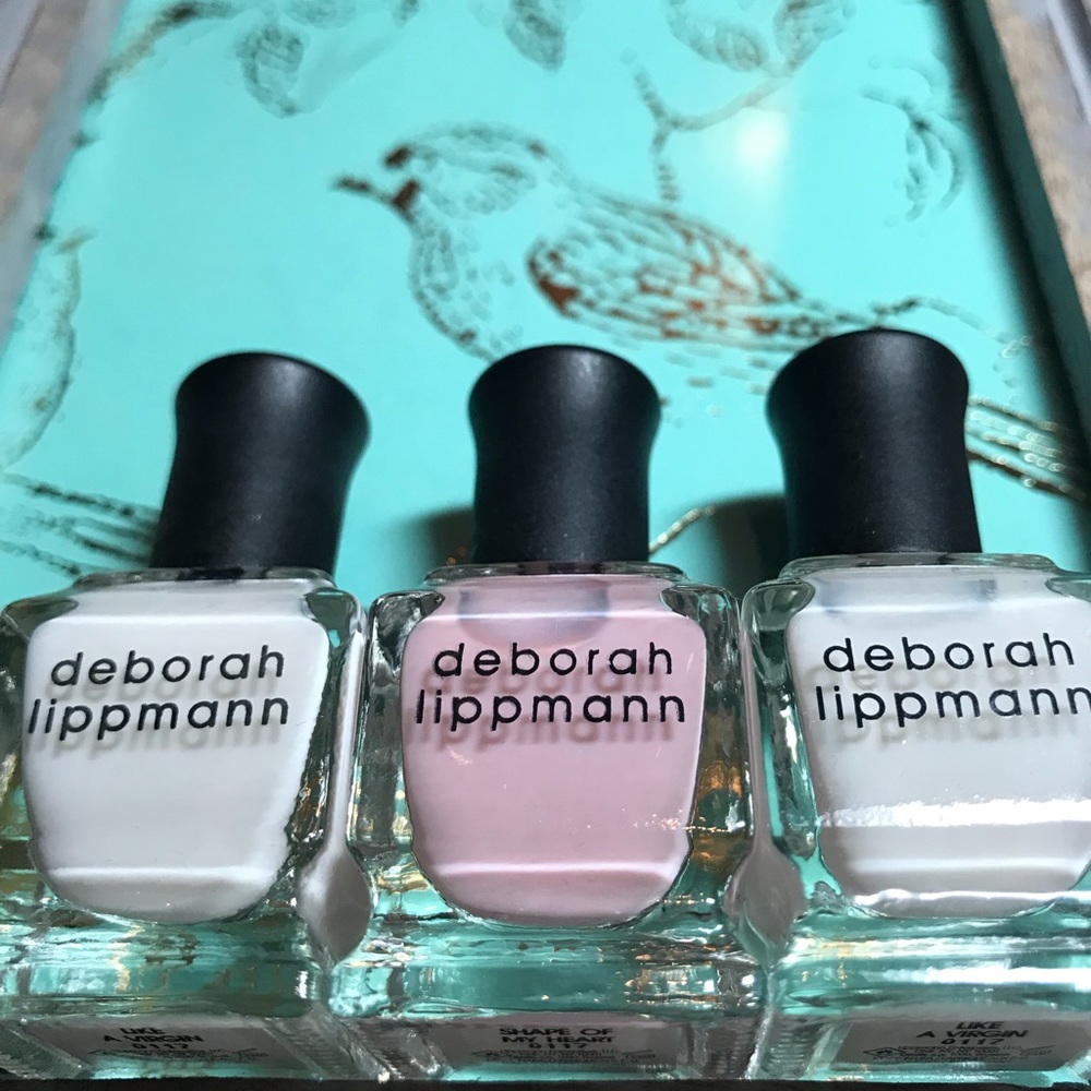 Trio of Deborah Lippmann Nail colors