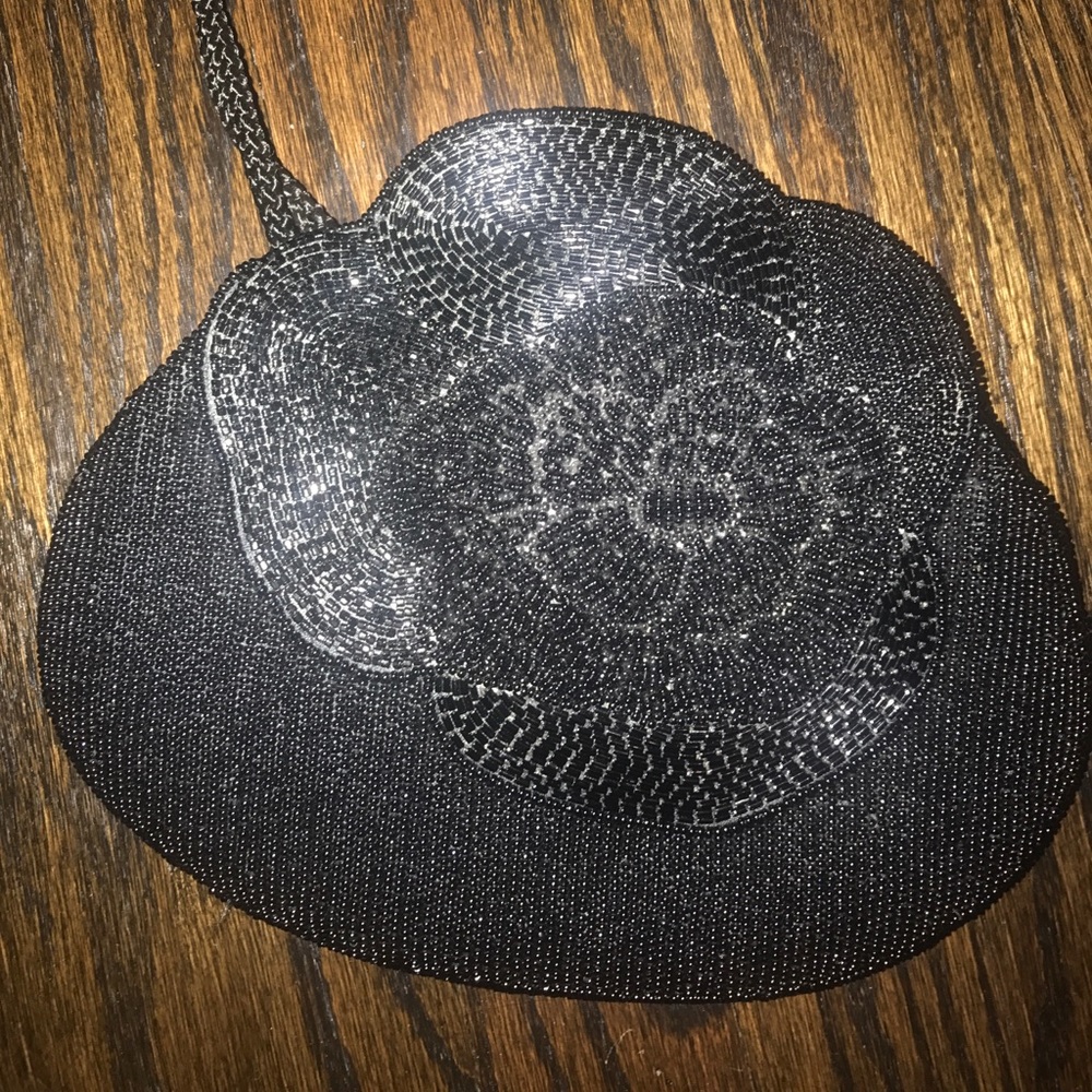 Vintage black beaded handbag - Picture 2 of 3