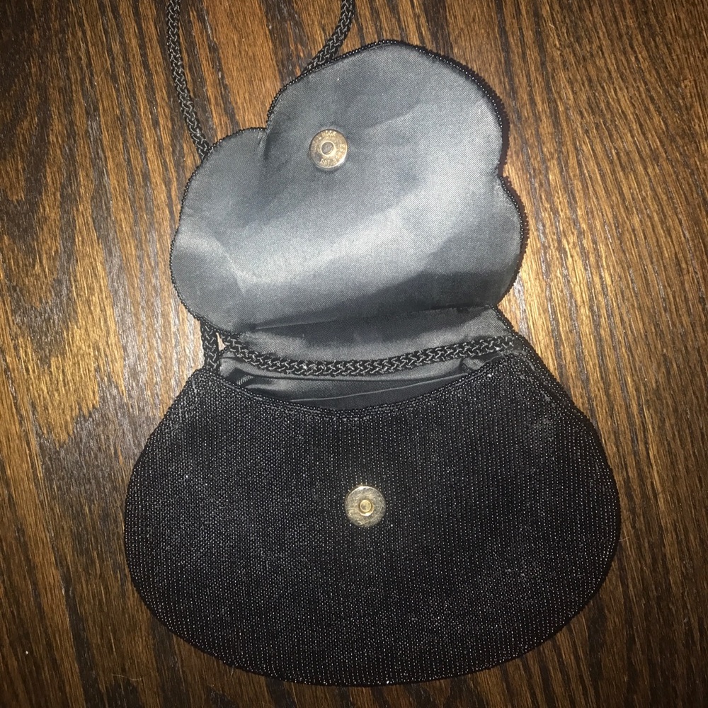 Vintage black beaded handbag - Picture 3 of 3