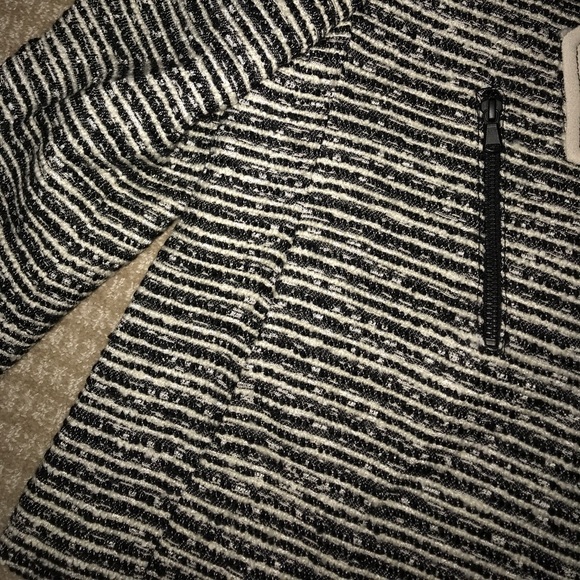 Zara tweed biker jacket size large - Picture 5 of 6