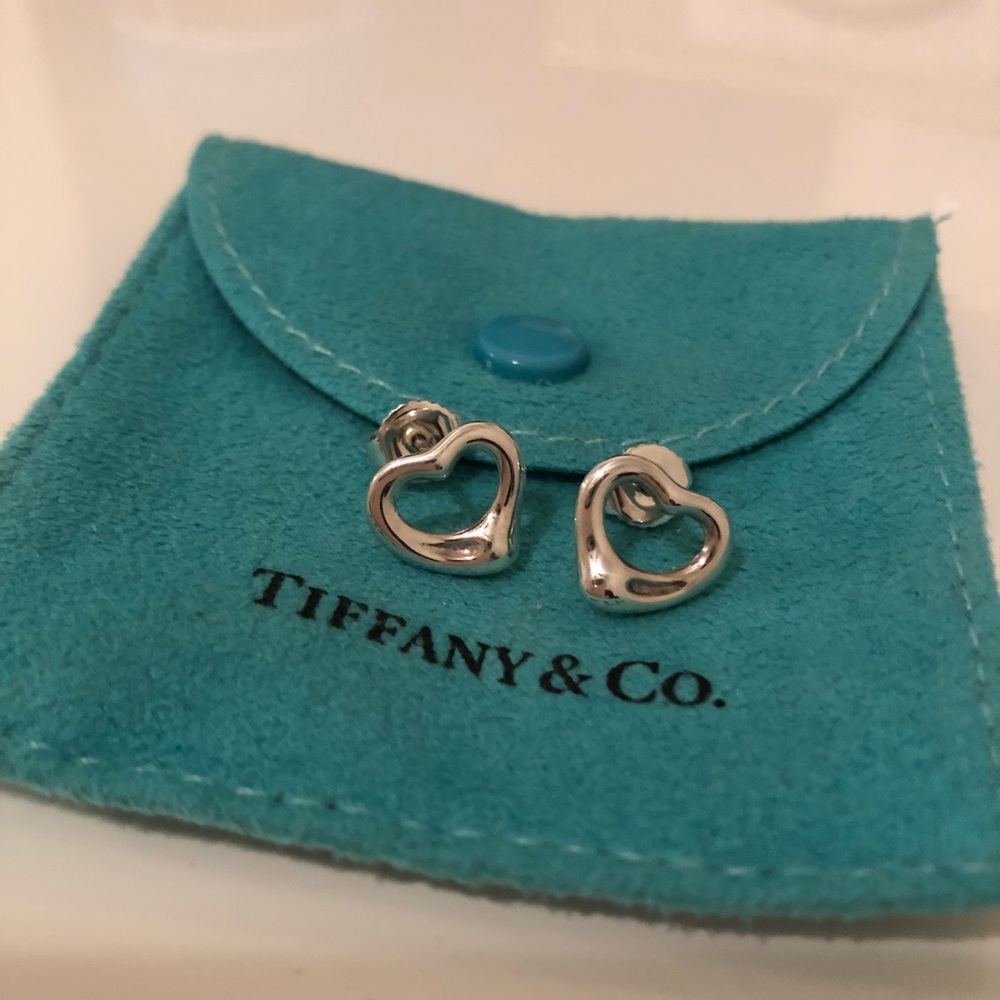 Tiffany & Co Elsa Peretti Open Heart Earrings