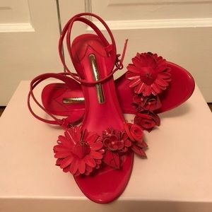 Sophia Webster Lilico Pink Floral Heels