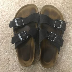 birkenstock arizona soft footbed suede