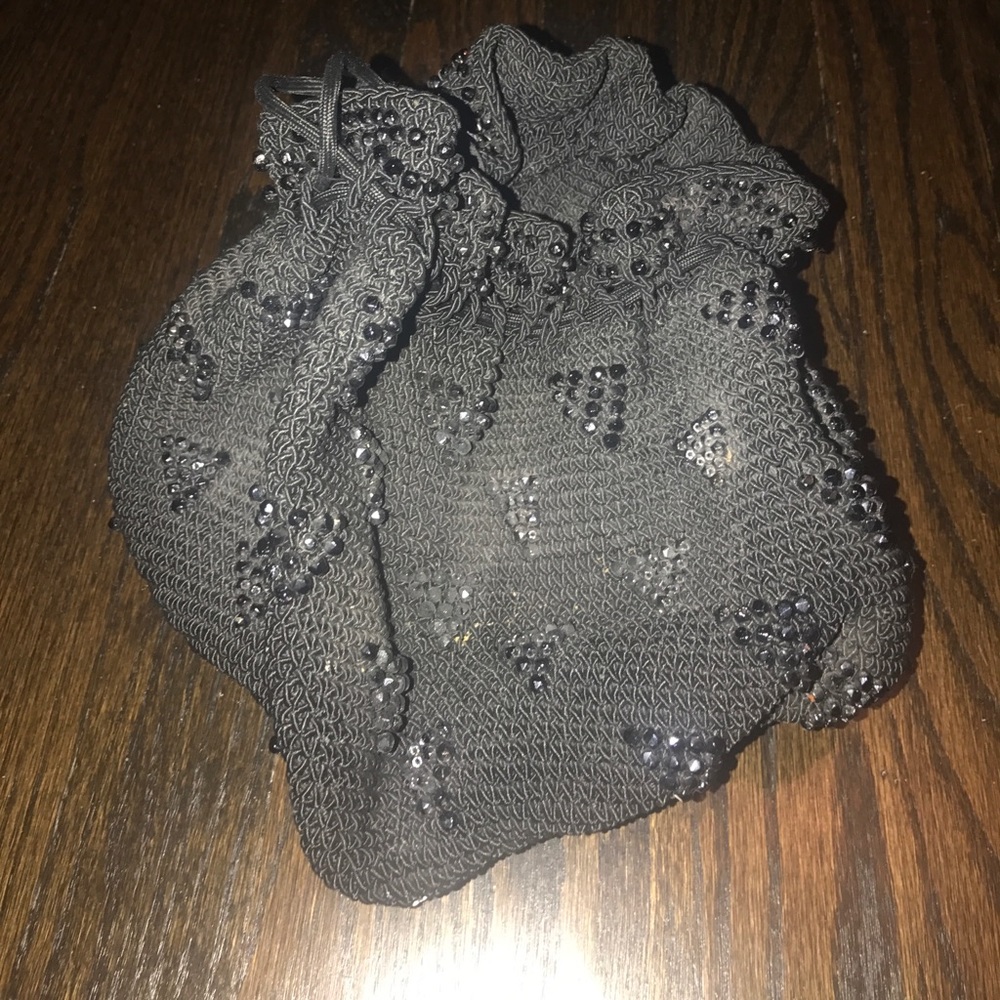 Vintage retro night bag with beading detail