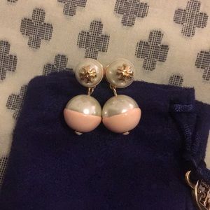 Tory Pearl Pink Pearl Drop Earrings