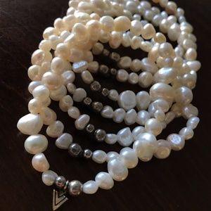 Silpada Goddess Stretch Pearl Bracelet