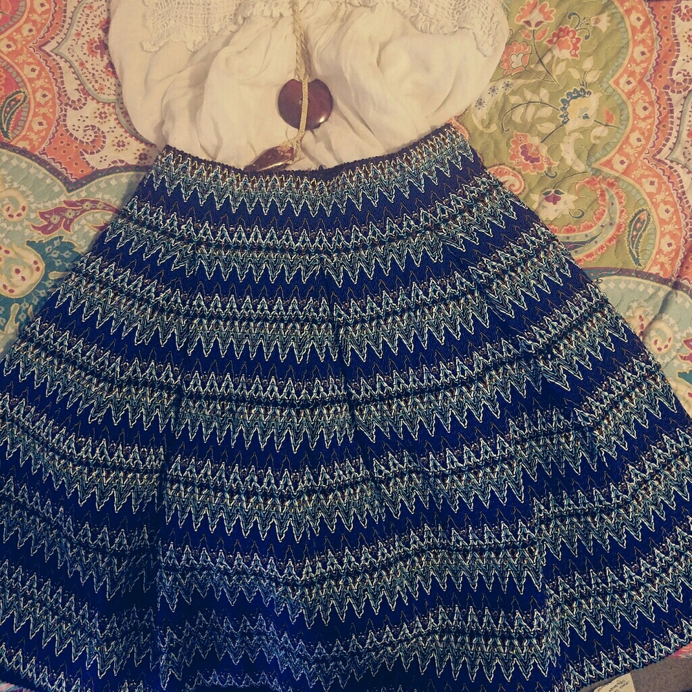 Xhilaration Pleated A-Line Bubble Skirt