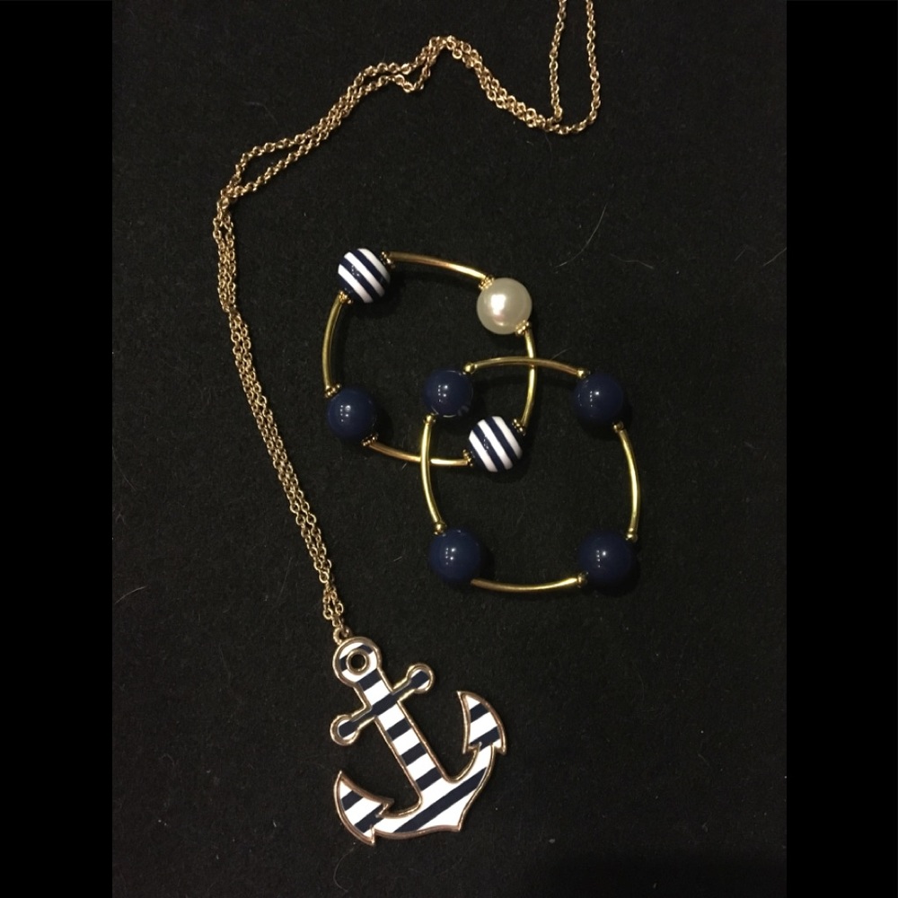 Nautical necklace & bracelets