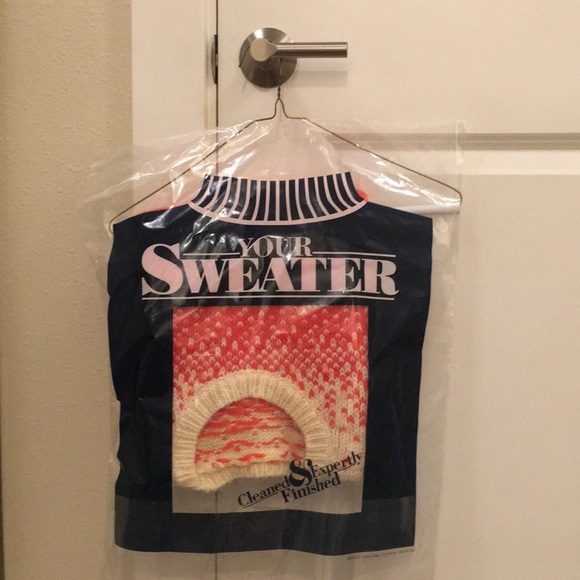 Madewell Orange Driffstitch Chunky Knit Sweater S - Picture 4 of 4