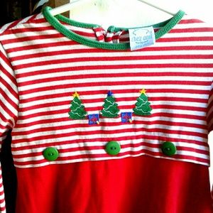1Day Only Sale!CHEZ  AMI  Girls Christmas Dress