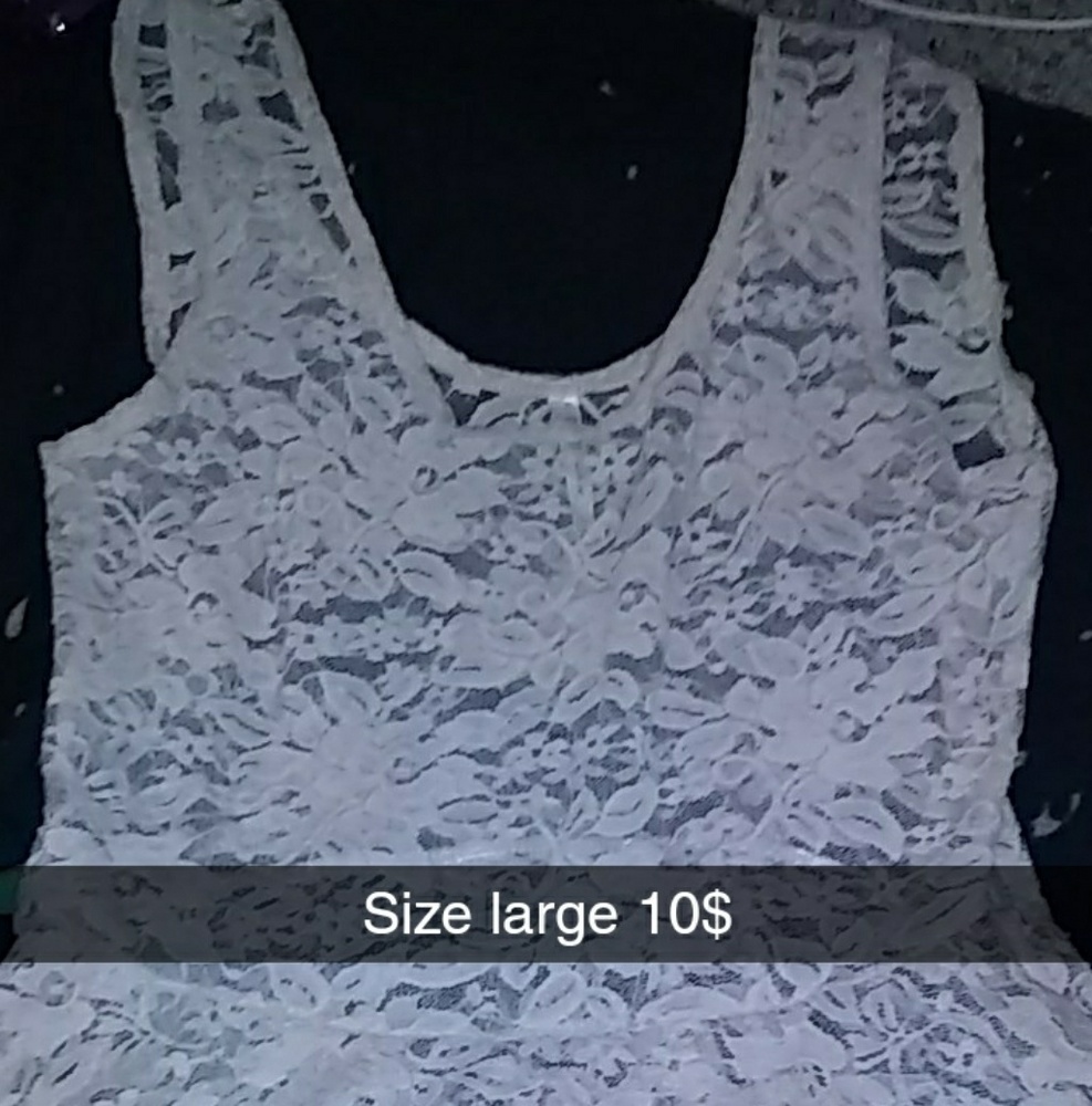 Lace tank top see through