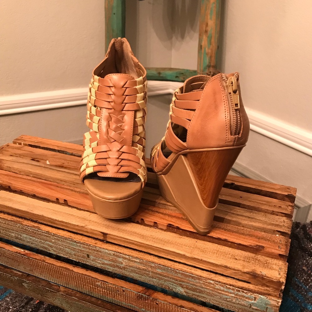 Gianni Bini Cutout Wedge Sandal