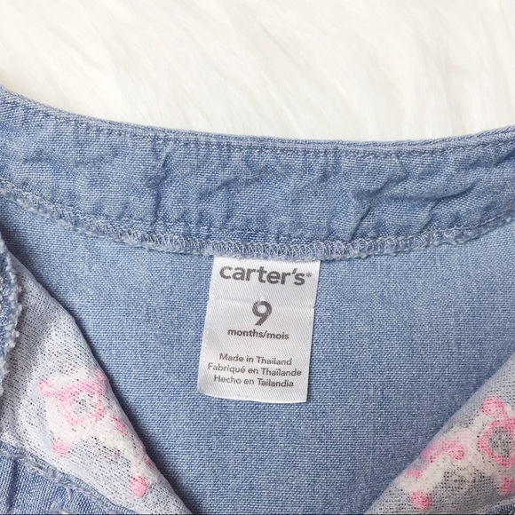 Carter’s Chambray Buttoned Shirt 9m - Picture 3 of 3