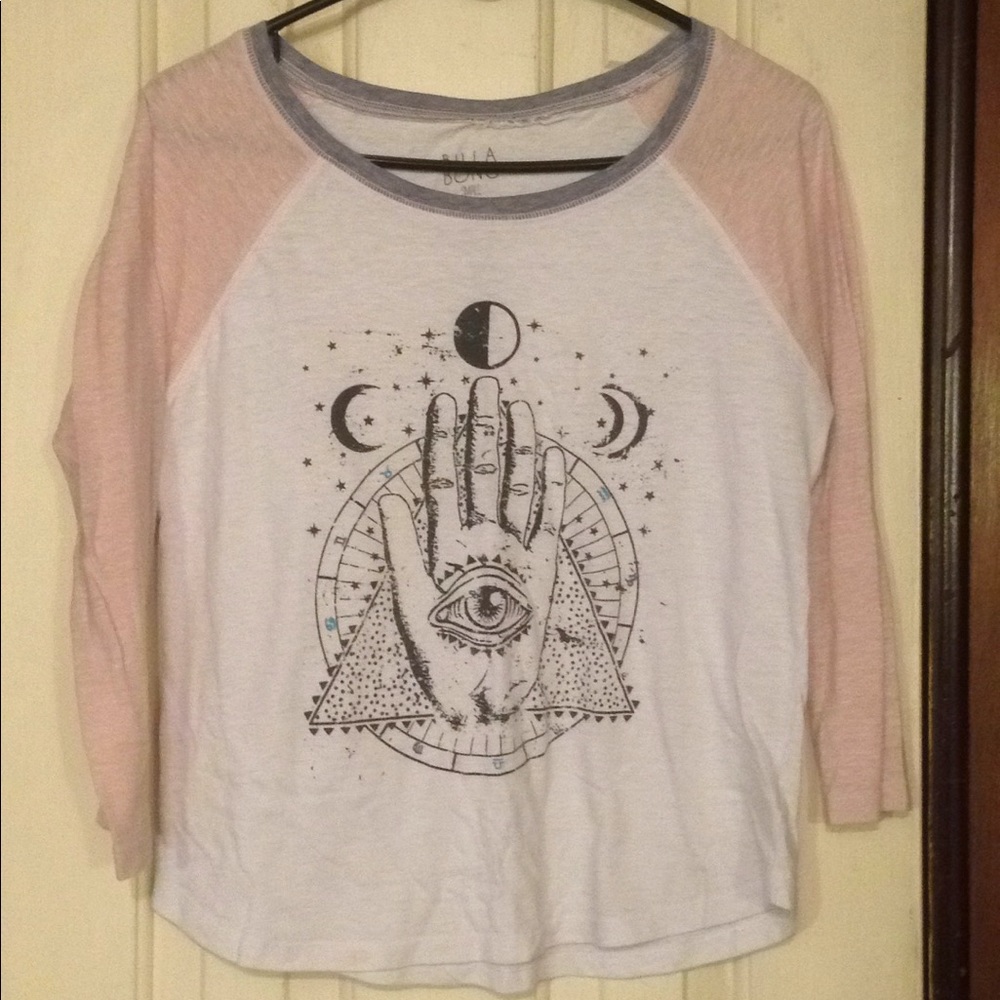 billa bong 3/4 sleeve shirt