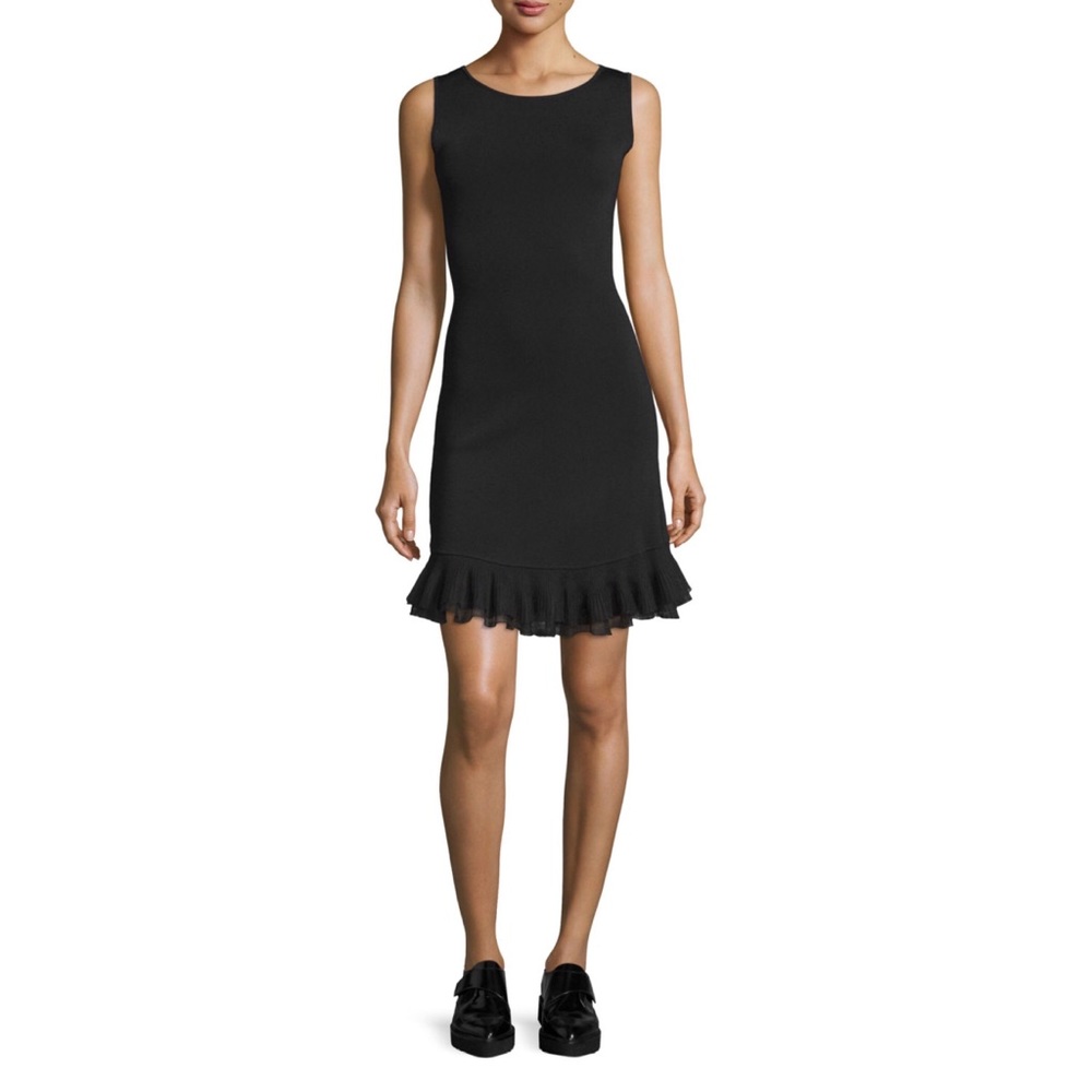 Theory Torylevina Lustrate Ruffle Hem Dress