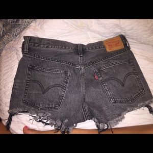 Denim Levi Shorts.
