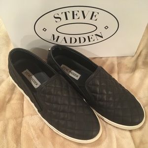 Steve Madden quilted slip on sneakers
