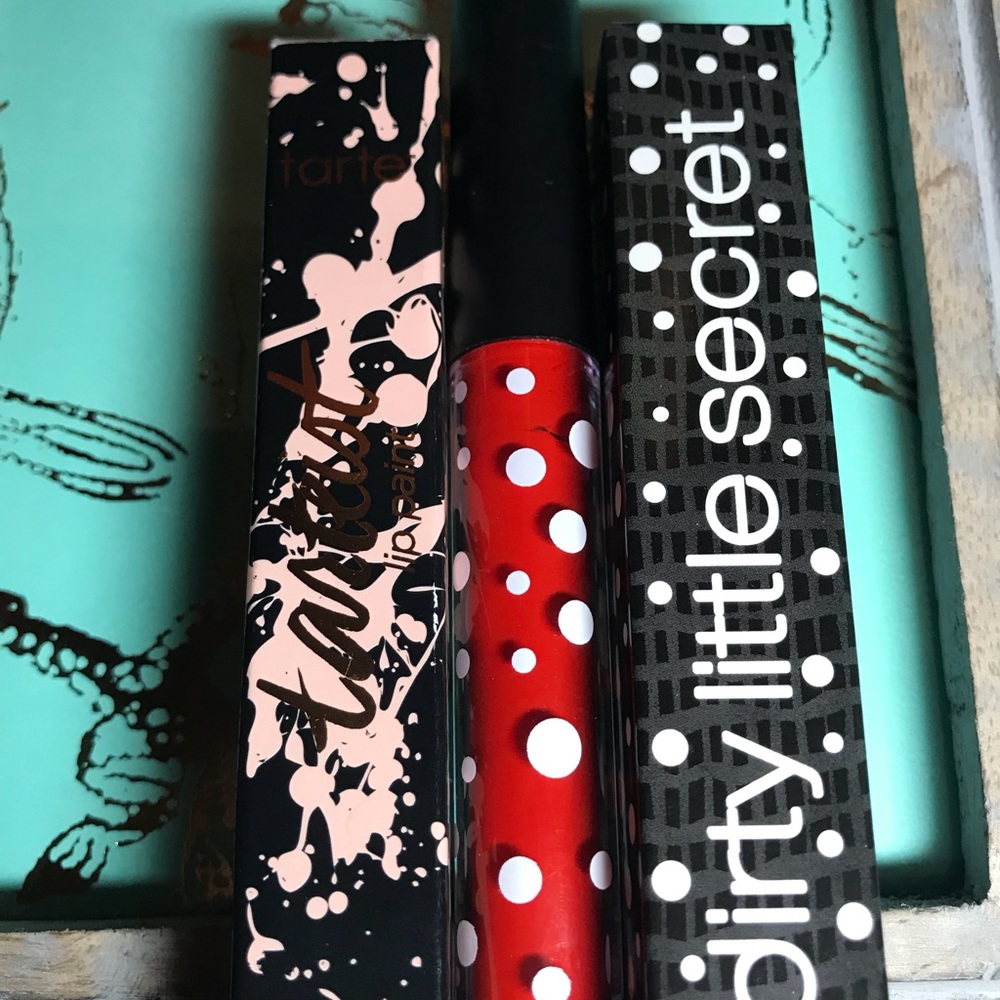 Trio of lip colors by Tarte and DLS