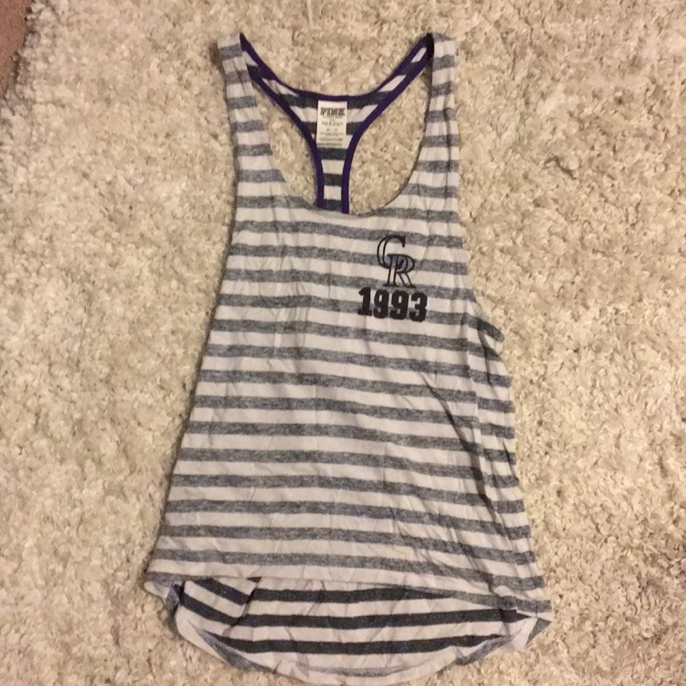 Colorado Rockies Pink racerback tank