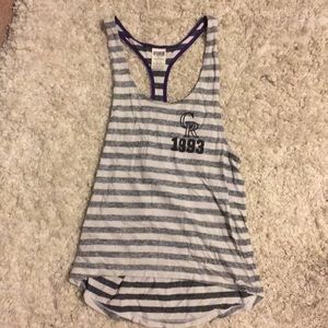Colorado Rockies Pink racerback tank
