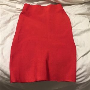Red bandage skirt