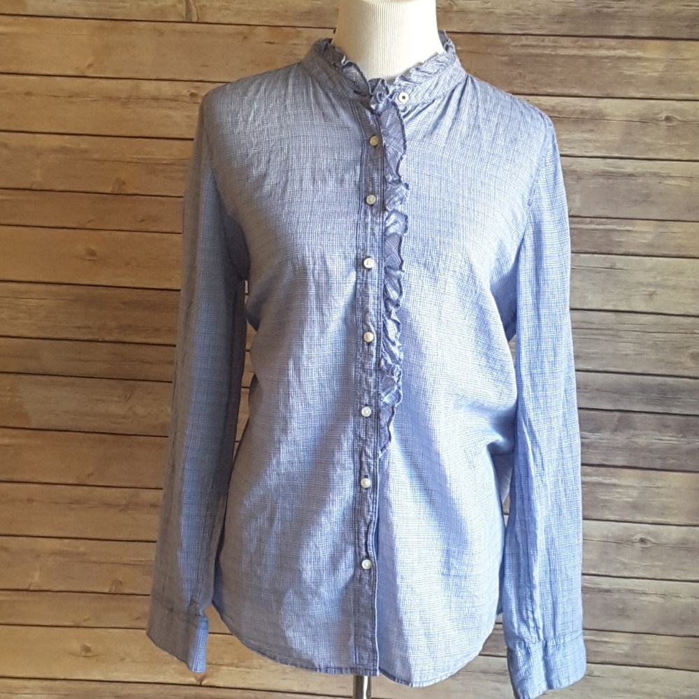 Gap XL Button-up fitted Boyfriend shirt