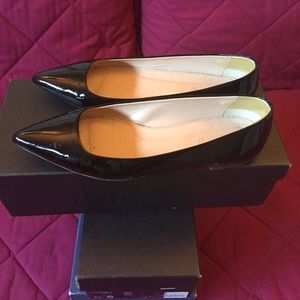 J Crew patent leather black flats size 6