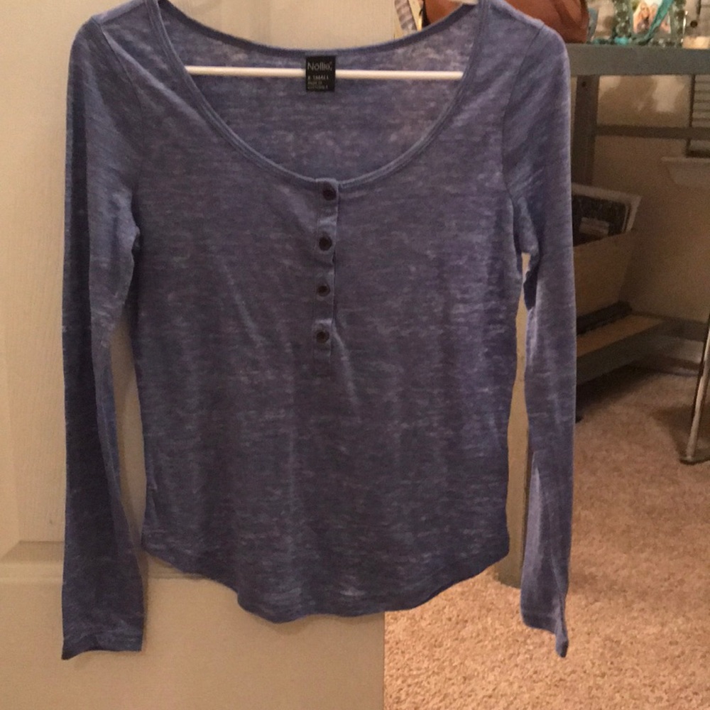 Long sleeve textured shirt