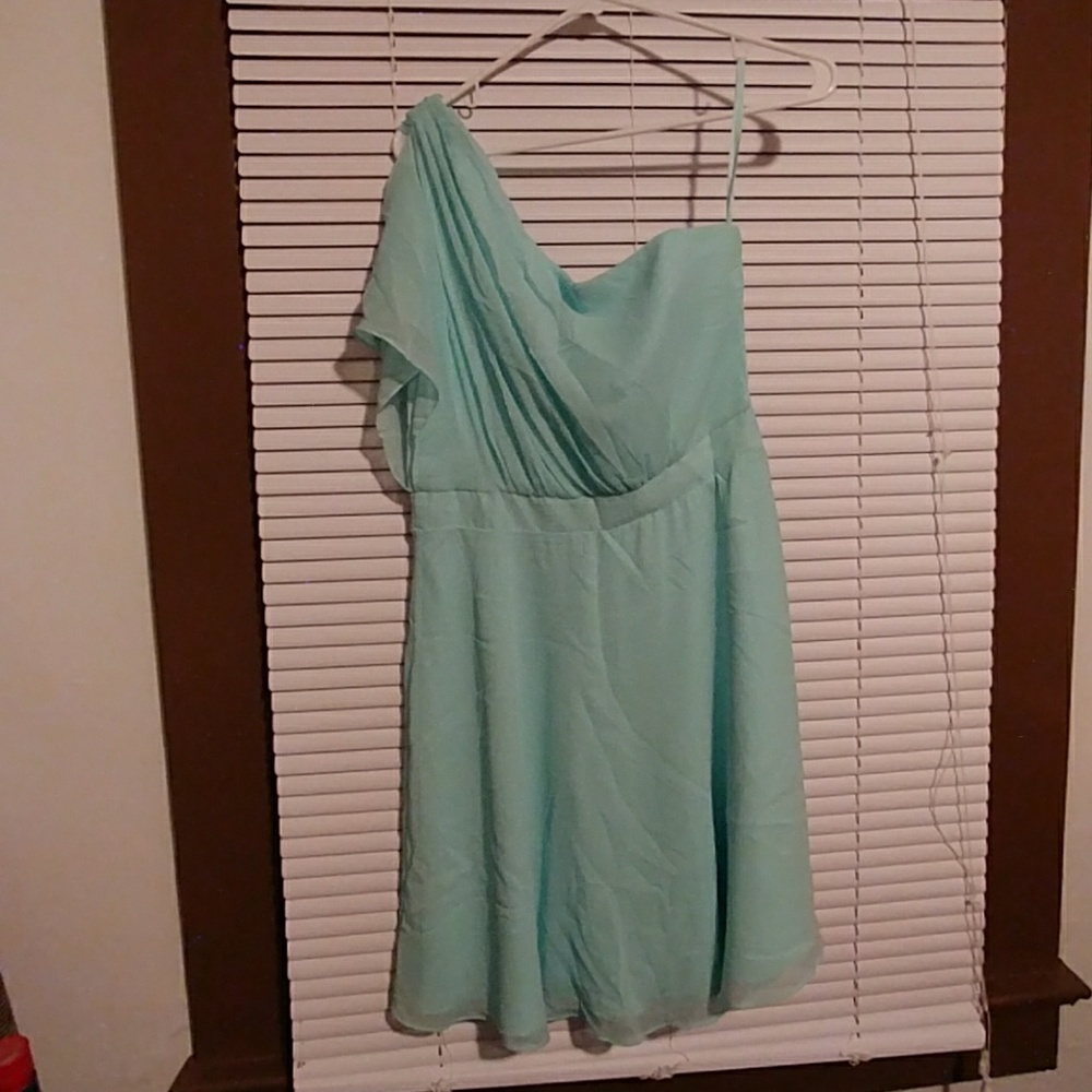 One Shoulder White House Black Market Dress