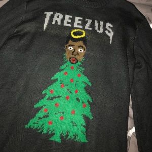 sweaters yeezy kanye treezus ugly christmas sweater poshmark kanye christmas sweater