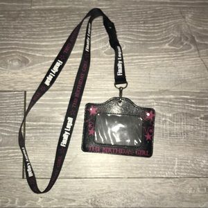 Birthday girl ID holder lanyard 21st light up