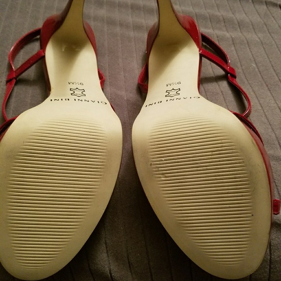 Red Sandal Heels - Picture 5 of 6