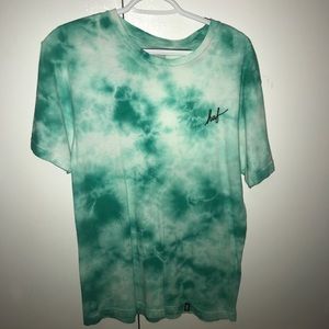 Men's Green Tie Dye HUF Tee