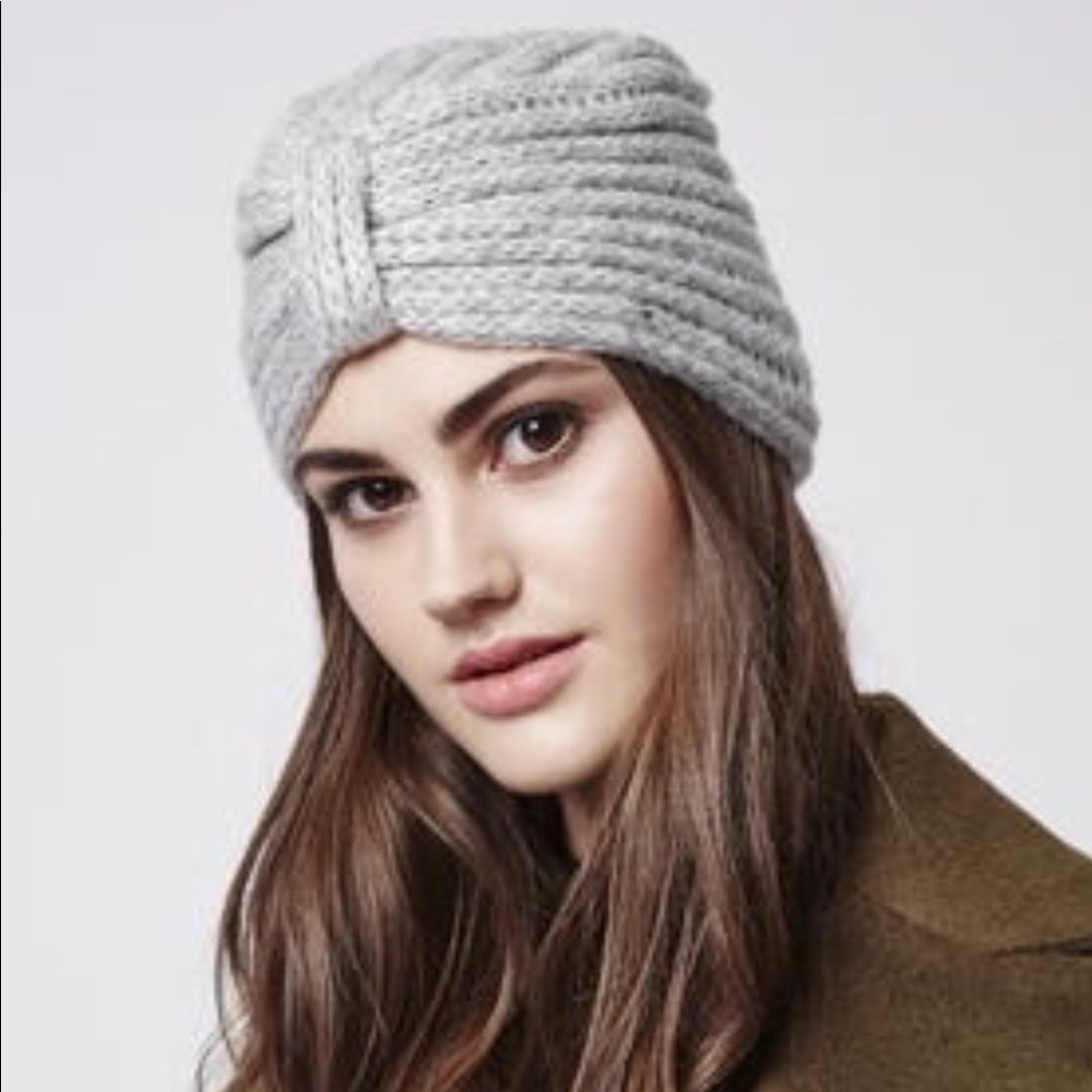 Turban style beanie hat