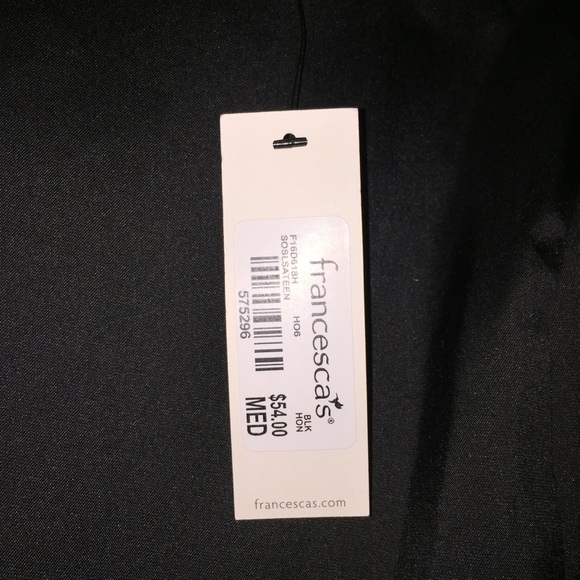 NWT Francesca's black high-low dress - Picture 7 of 7