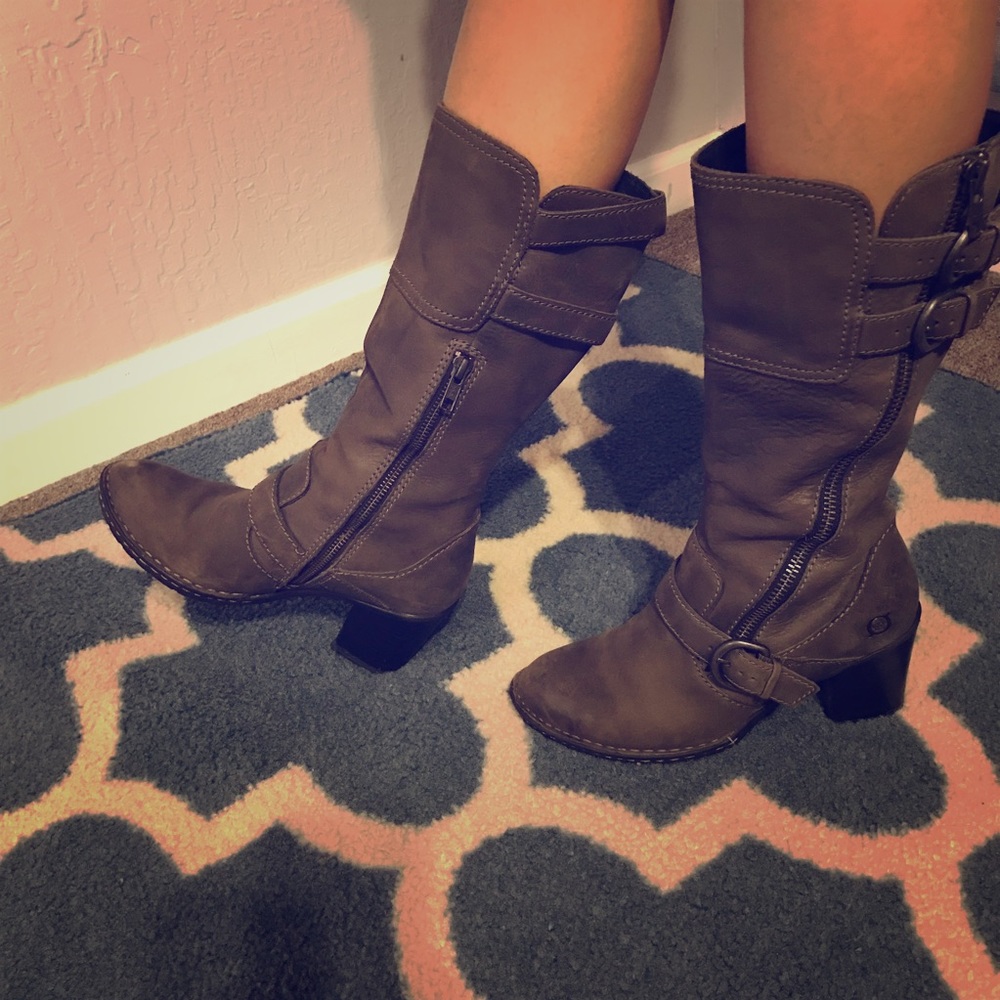 Calf Length amazingly CUTE Leather Boots