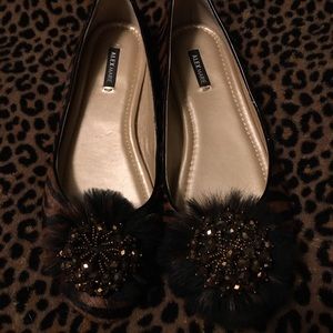 Beautiful brown and black zebra pumps