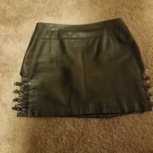 Leather skirt