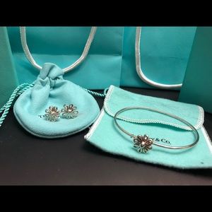 RETIRED Tiffany & Co Daisy earrings and bracelet