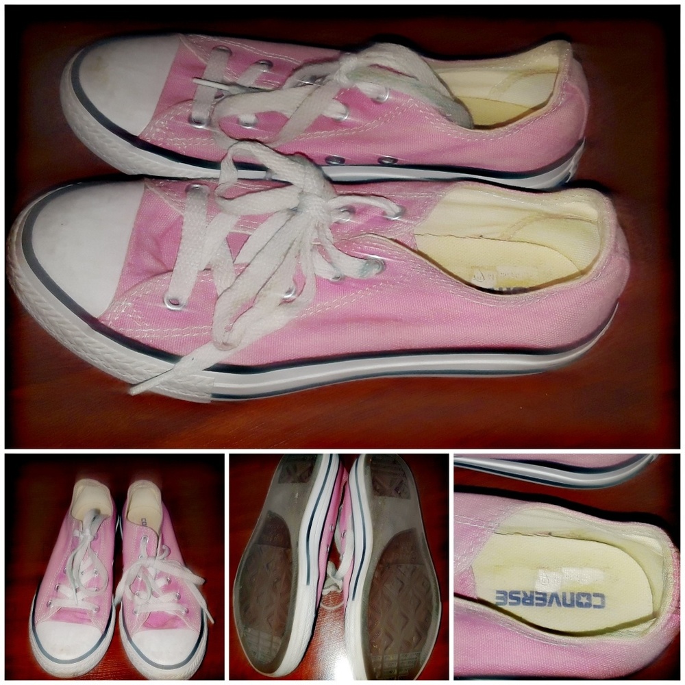 Pink girls converse sneakers