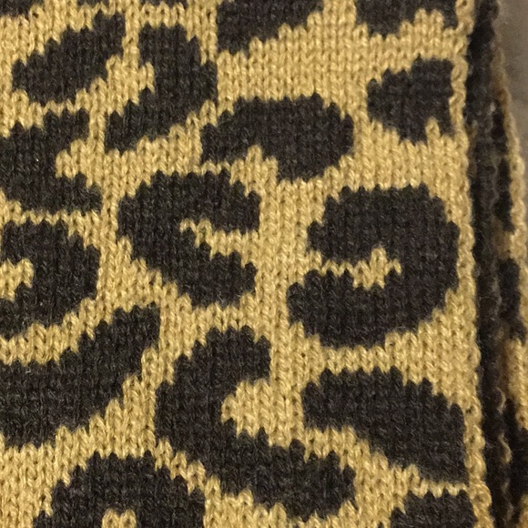 Animal Print Knit Infinity Scarf - Picture 3 of 3