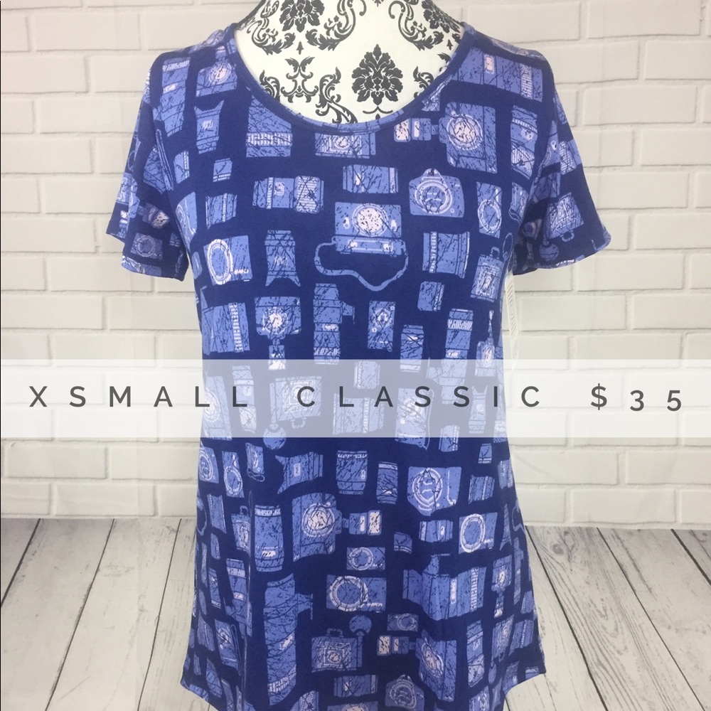 LuLaRoe Classic Tee XS Cameras