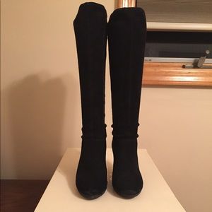 Coach black suede boots size 5.5