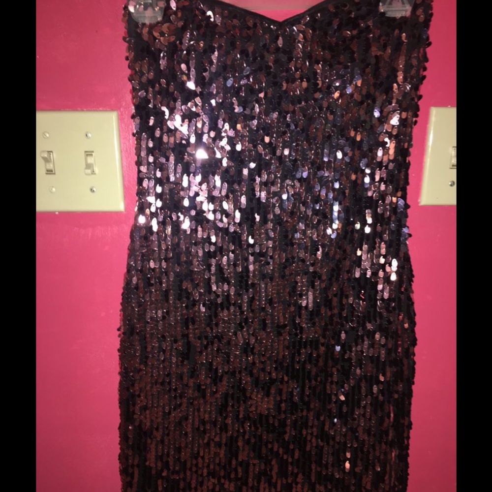 Pink sequin dress