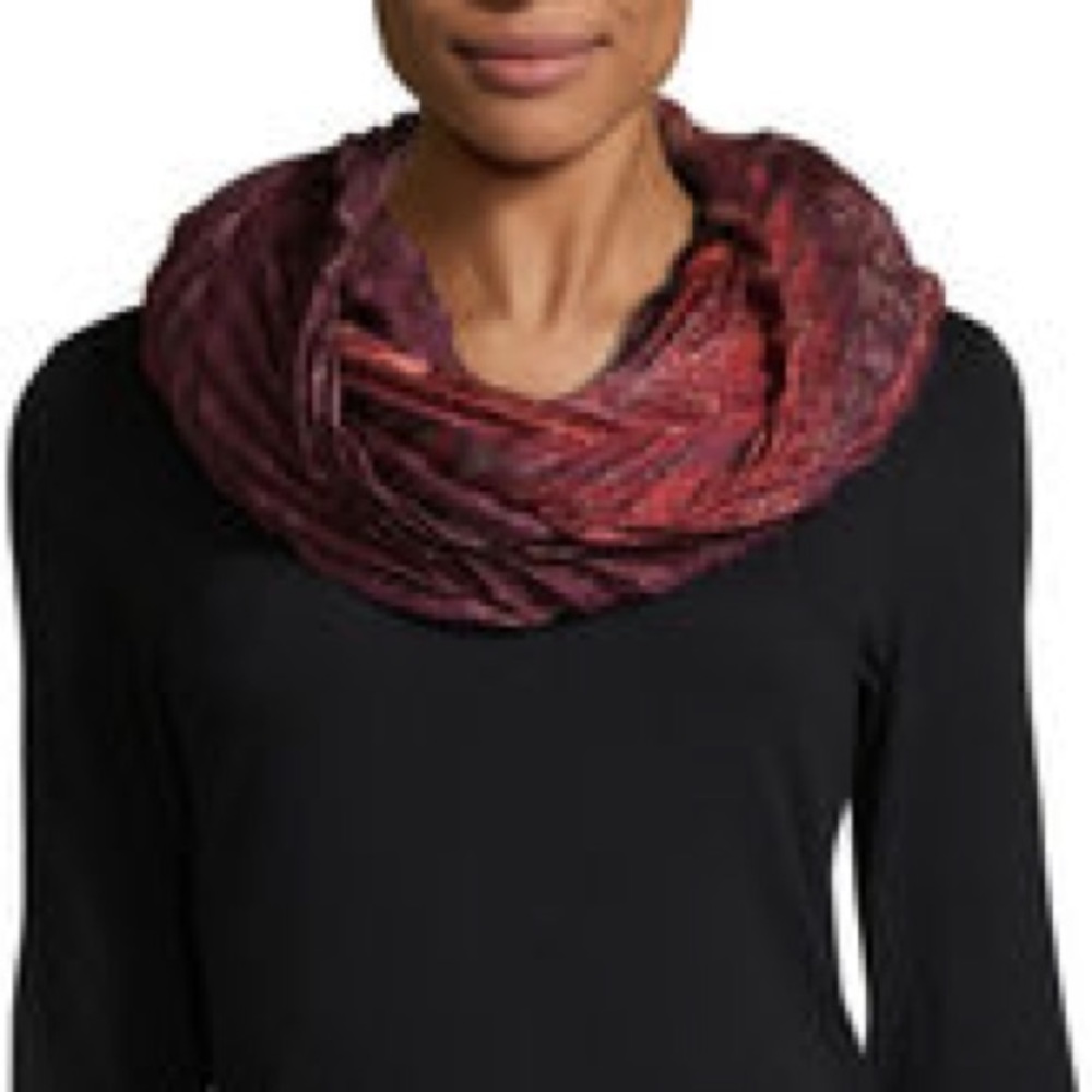 Mixit Paisley Pleated Infinity Scarf