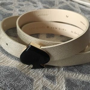 Kate Spade In the Loop Gold Belt