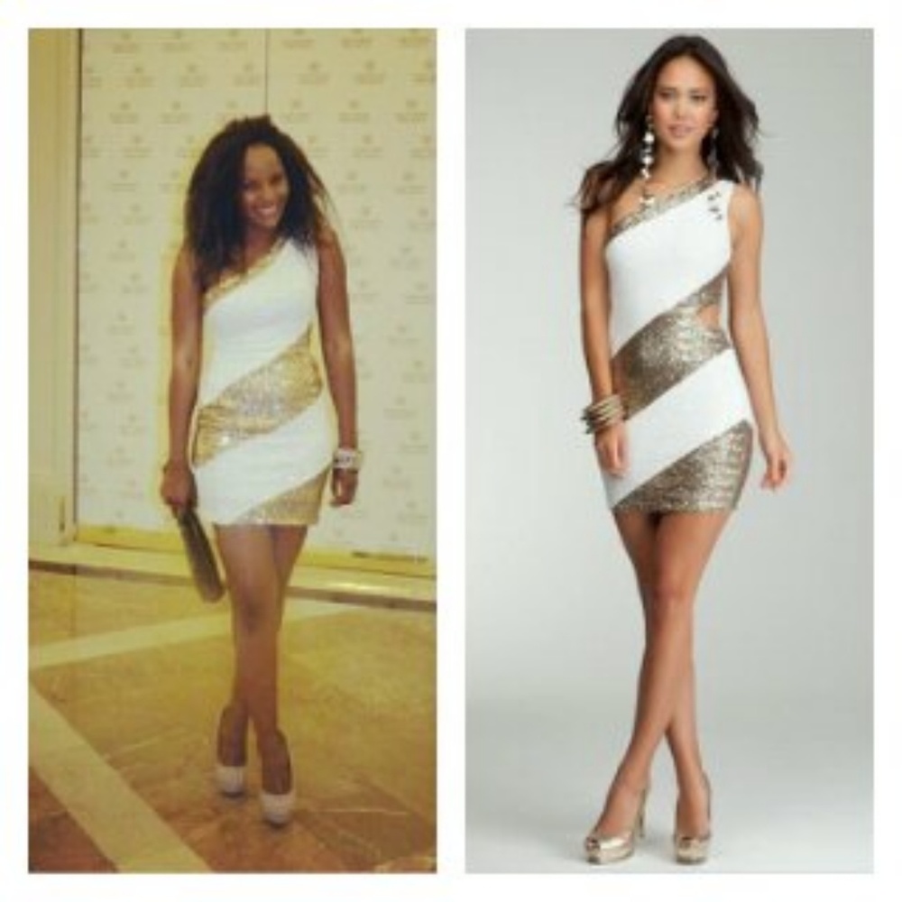 Sequin dress from bebe