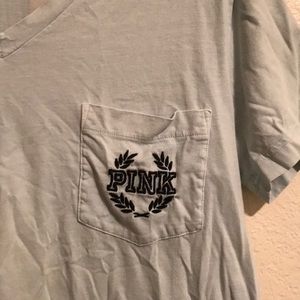 Light Blue Victoria’s Secret PINK  t-shirt