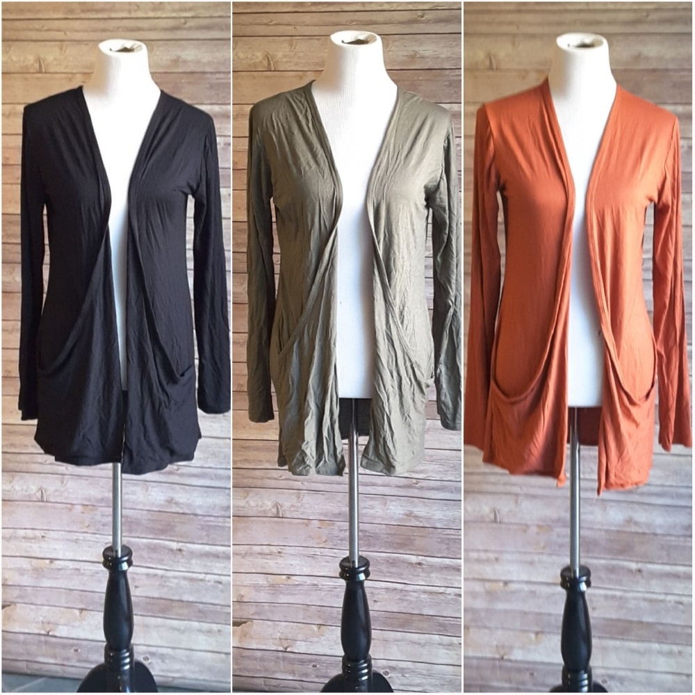Lot of 3 long sleeve cardigans size 14